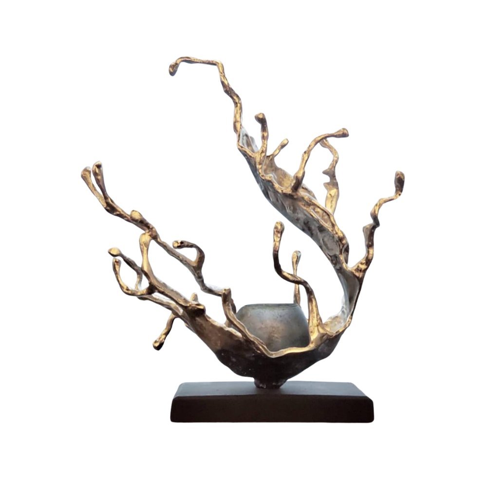Bronze Branch Sculpture