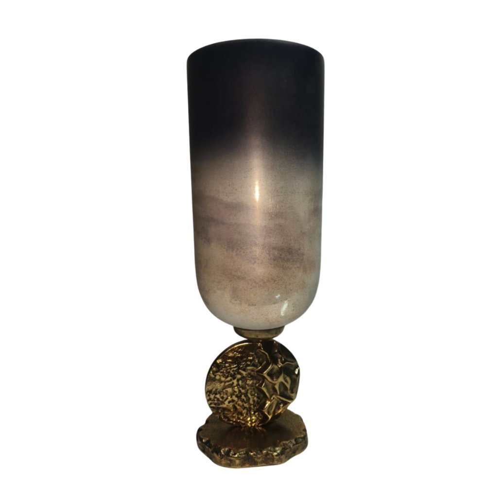 Dark Sculptural Candle Holder