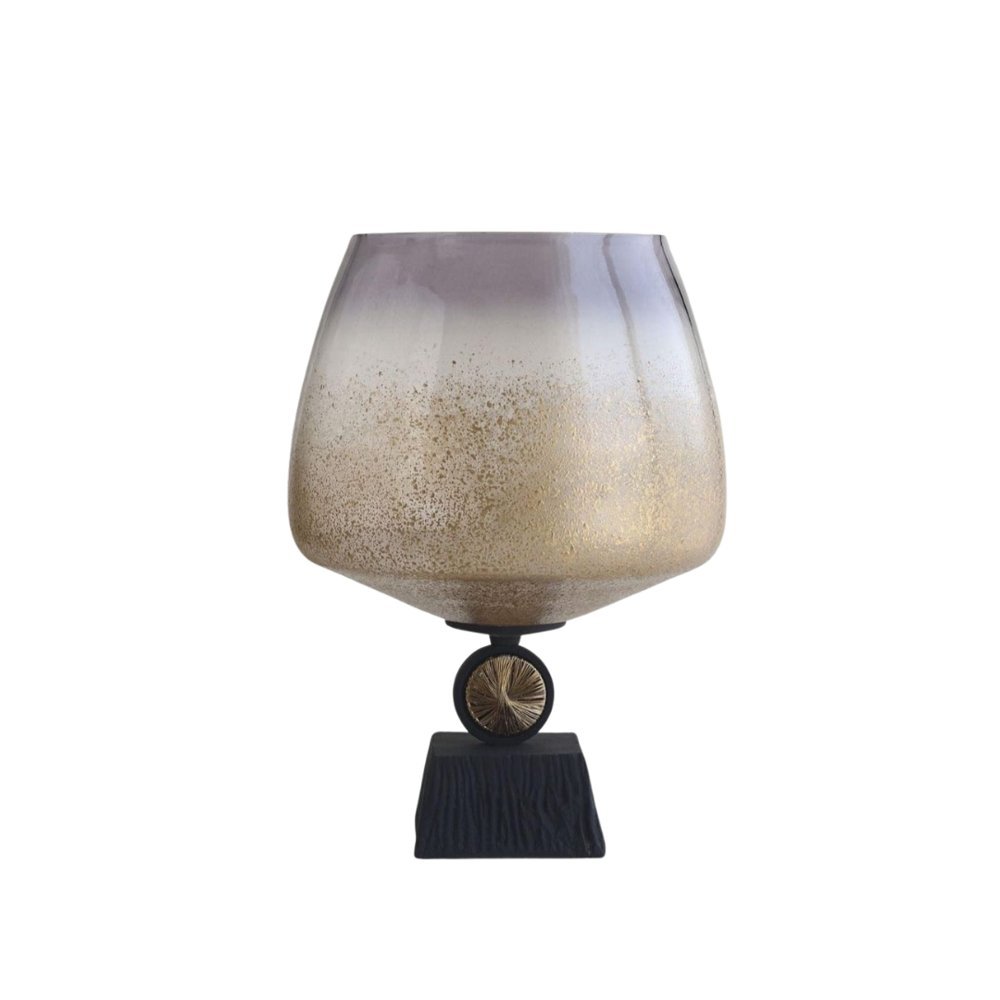 Metallic Goblet Decorative Vase
