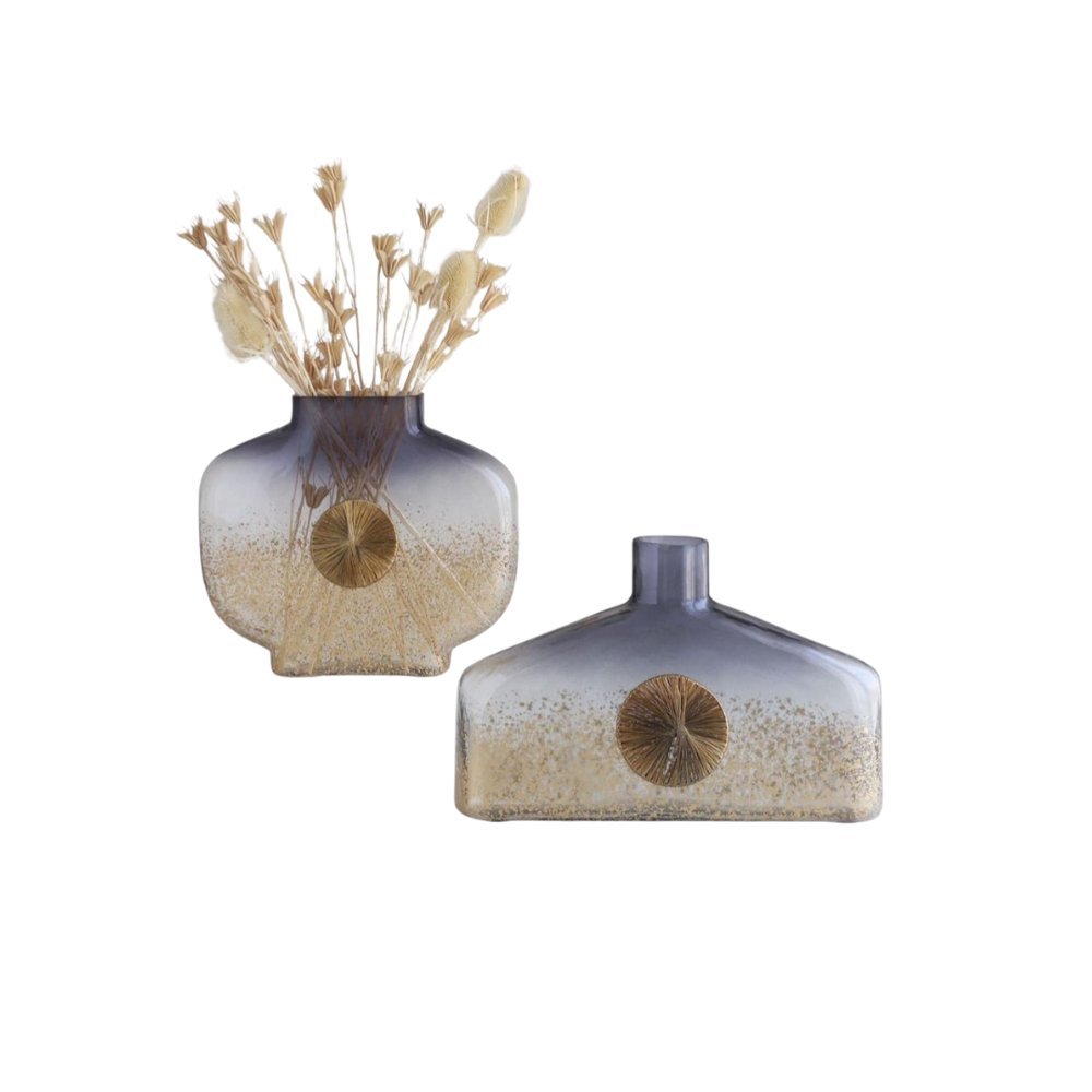 Organic Floral Decorative Vase Set