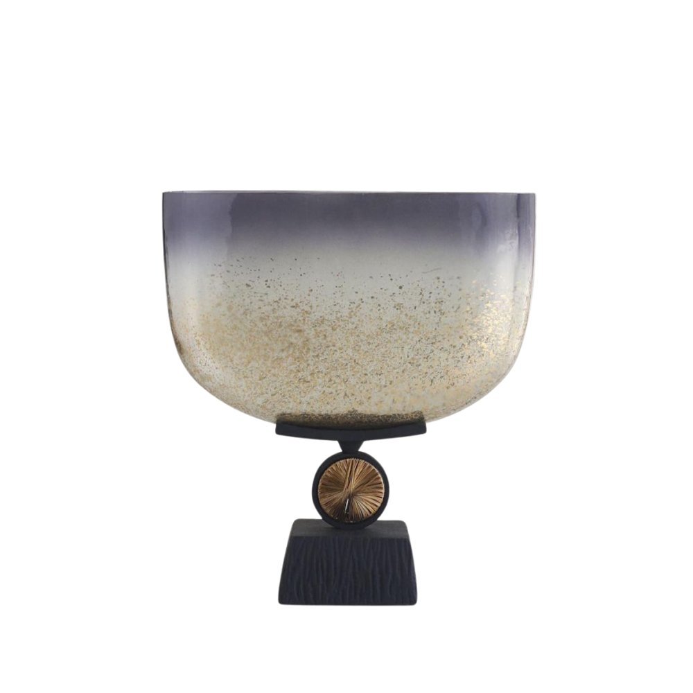 Sculptural Metallic Bowl